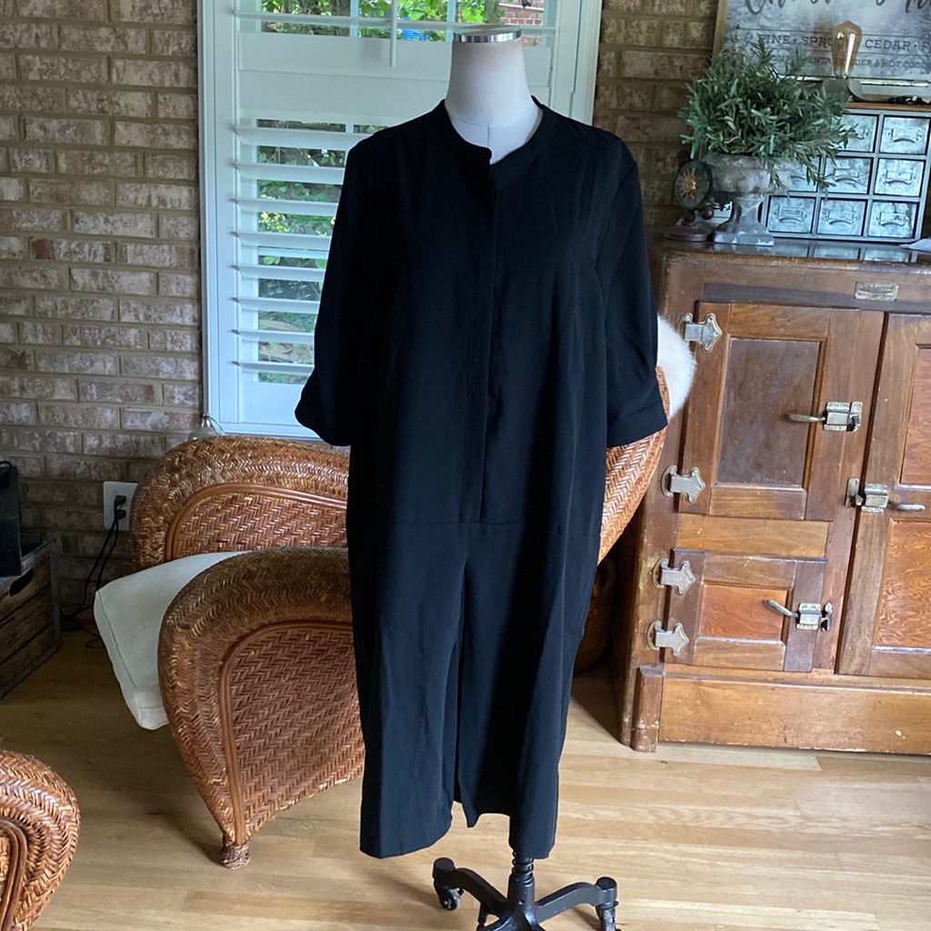 Caara Black 3/4 Sleeve Dress New No Tags